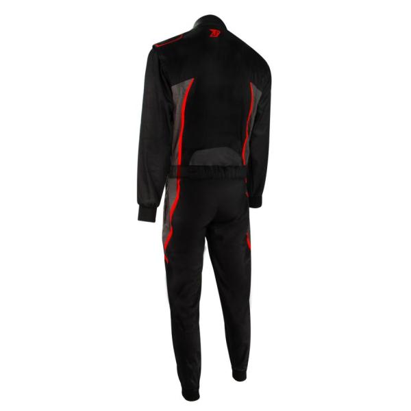 Kart-Overall DETROIT 2.0 schwarz/rot/grau Gr. 150